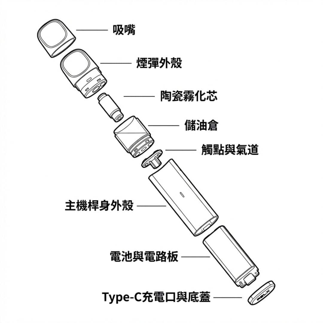 Vape Device Structure